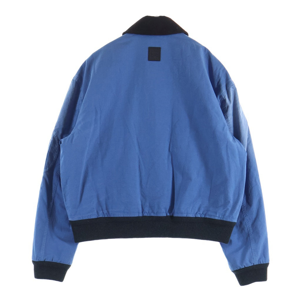 LOEWE(ロエベ) Corduroy Collar Bomber Jacket コーデュロイカラー コットン ボンバージャケット ブルゾン ブルー H526Y02X07