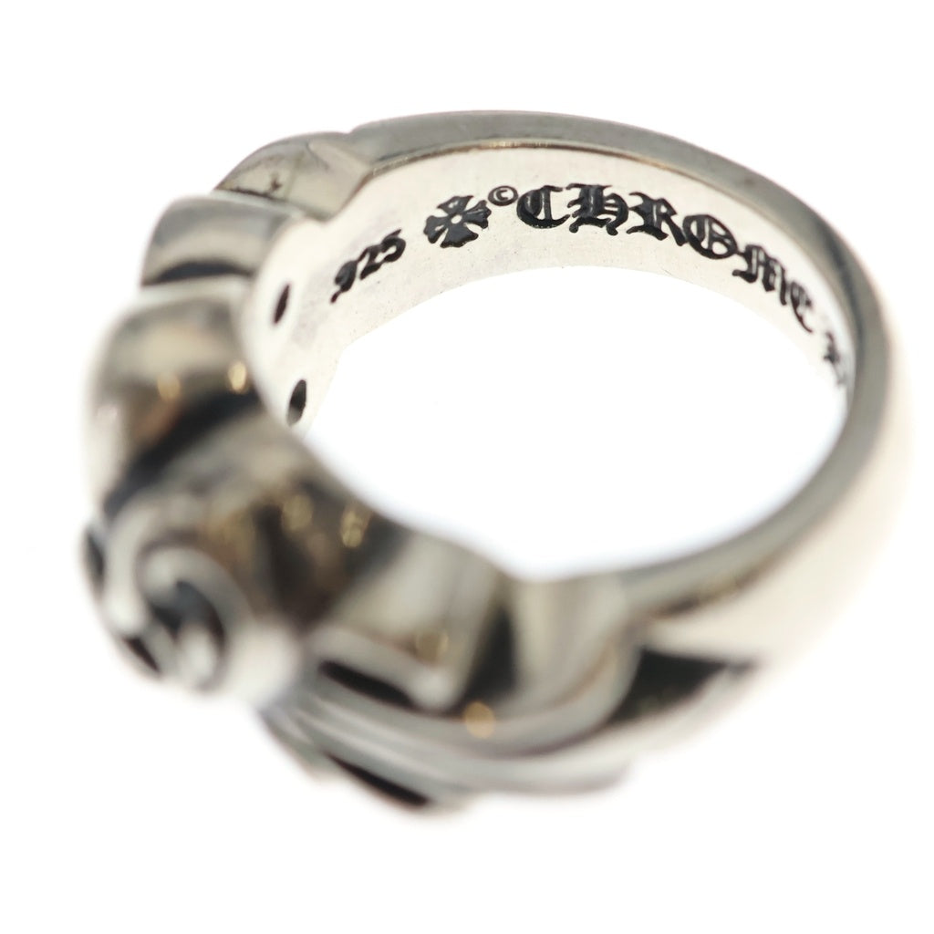 CHROME HEARTS(クロムハーツ) FLRL CRS HRT フローラルハートリング シルバー