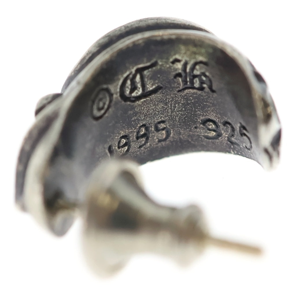 CHROME HEARTS(クロムハーツ) CARVED TEARDROP カーブドティアドロップ ピアス シルバー BCA091 レディース