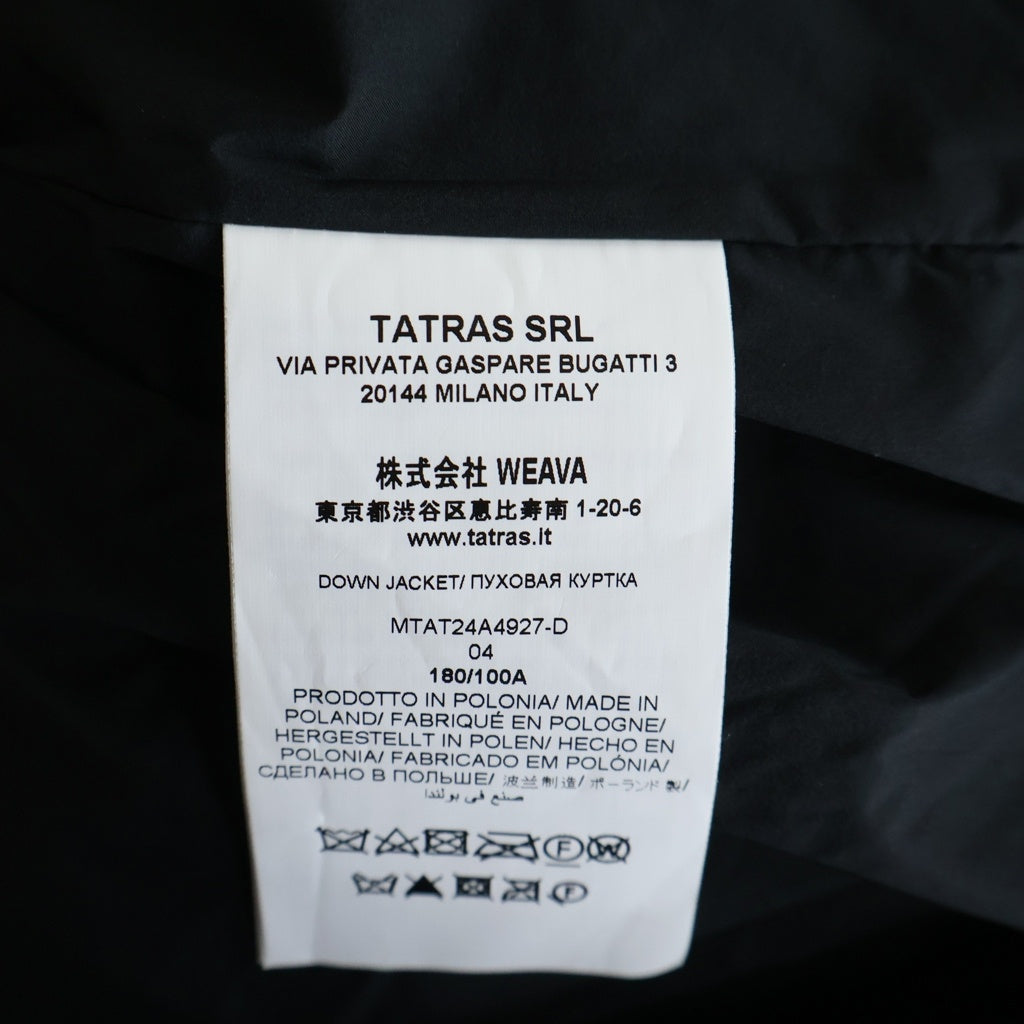 TATRAS(タトラス) HENDER エンダー ナイロン ウールコンビ ダウンジャケット ブラック MTAT24A4927-D