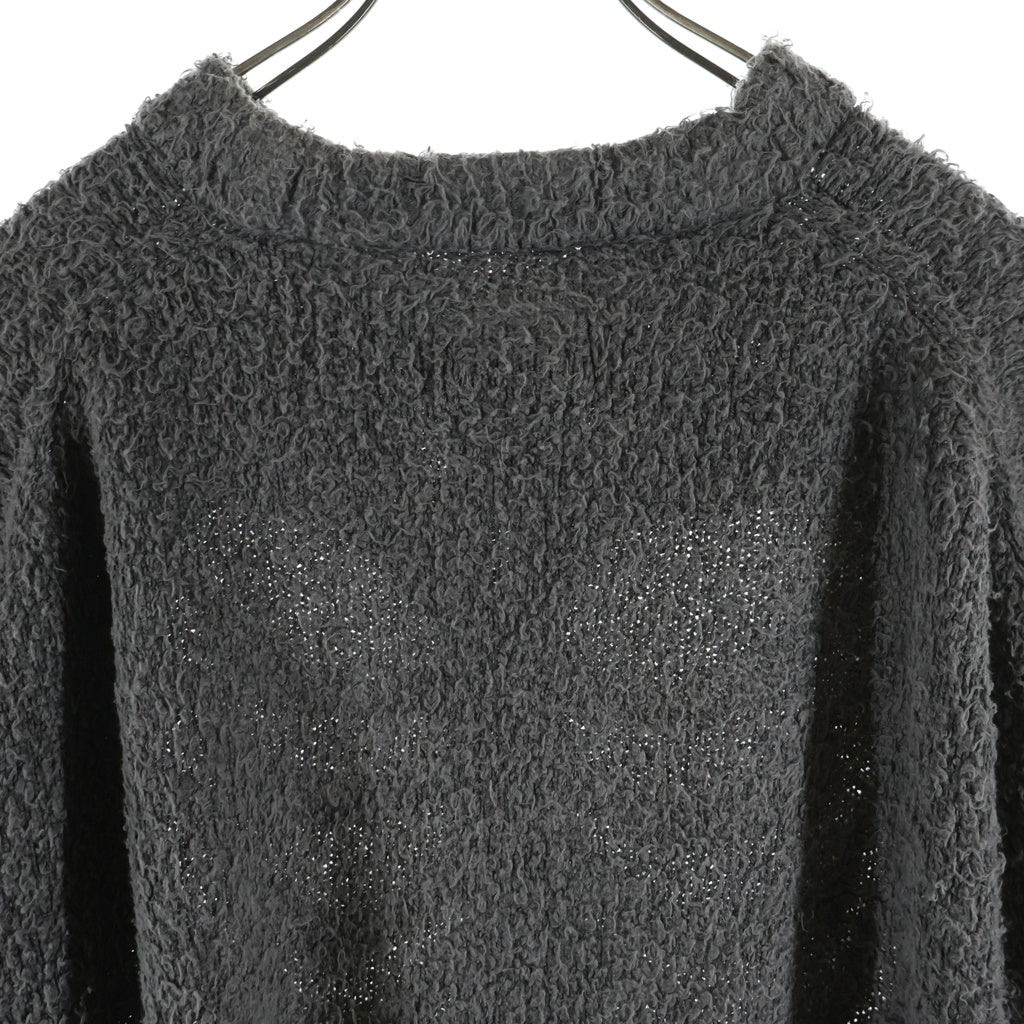 doublet(ダブレット) 25AW RIBCAGE KNIT PULLOVER ボーンデザイン リブゲージ ニットプルオーバー セーター グレー 25AW61KN192