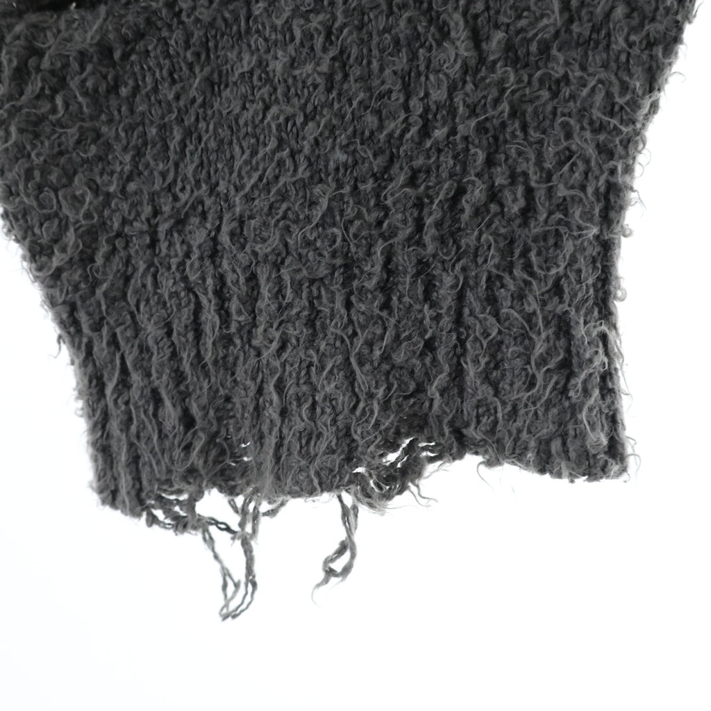 doublet(ダブレット) 25AW RIBCAGE KNIT PULLOVER ボーンデザイン リブゲージ ニットプルオーバー セーター グレー 25AW61KN192