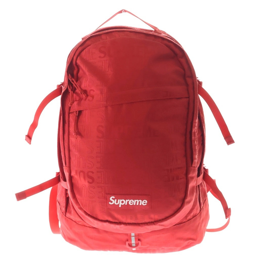 SUPREME(シュプリーム) 19SS Backpack ロゴ 総柄 バックパック リュックサック レッド