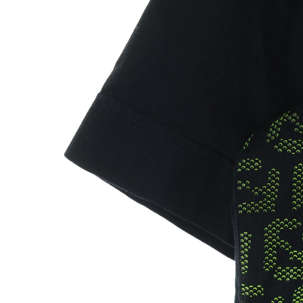 FENDI(フェンディ) ズッカ総柄 オーバーサイズ半袖Tシャツ ブラック/グリーン FY0936 A870