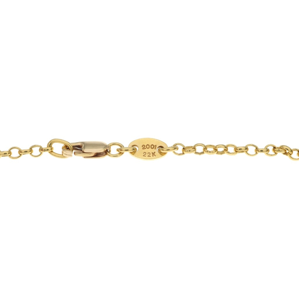 CHROME HEARTS(クロムハーツ) 22K NECKCHAIN R20 ロールチェーンネックレス 20inch ゴールド BCA011