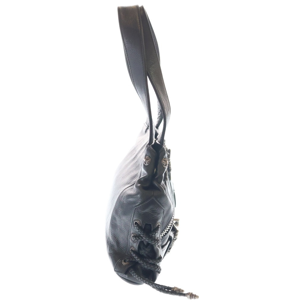CHROME HEARTS(クロムハーツ) JJ DEAN SMALL JJディーン スモール レザーライダースハンドバッグ ブラック