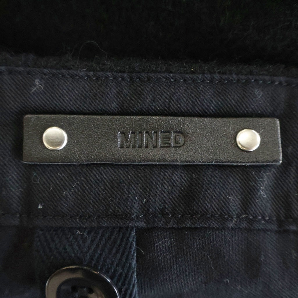 MINEDENIM(マインデニム) Shrunk Wool Cargo ウール 6ポケット カーゴパンツ ブラック 2510-7003