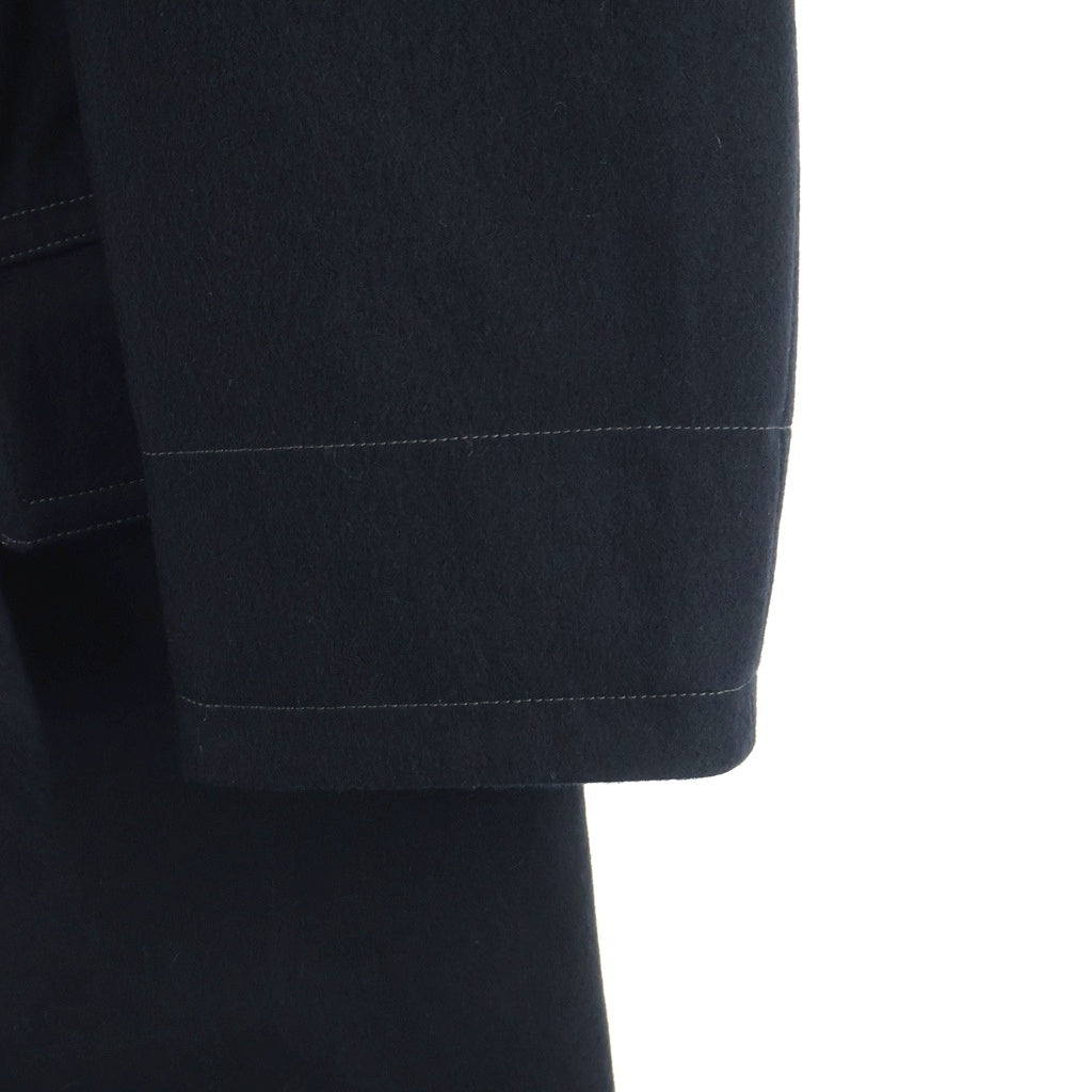 MINEDENIM(マインデニム) 25AW Denim Melton Pea CT 13スター 10B デニムメルトン ウール Pコート ブラック 2511-9003