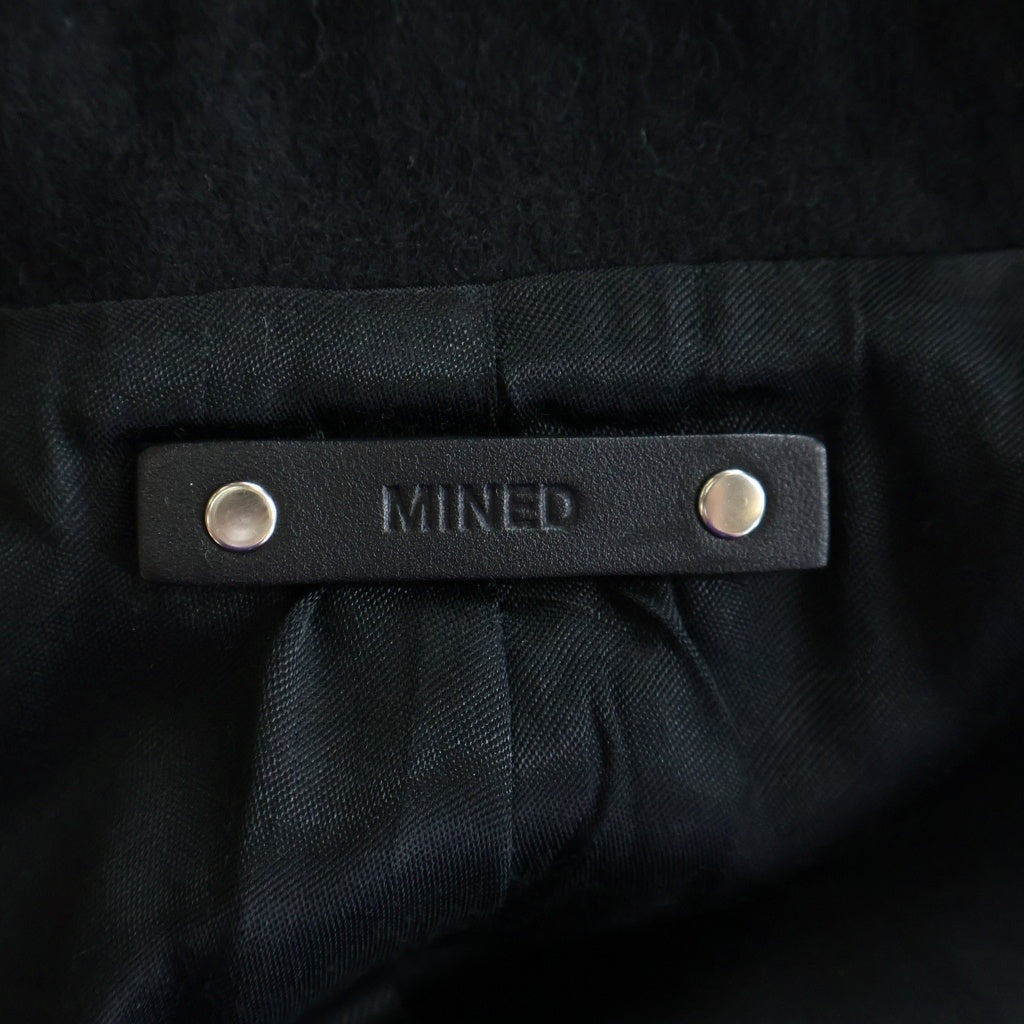 MINEDENIM(マインデニム) 25AW Denim Melton Pea CT 13スター 10B デニムメルトン ウール Pコート ブラック 2511-9003