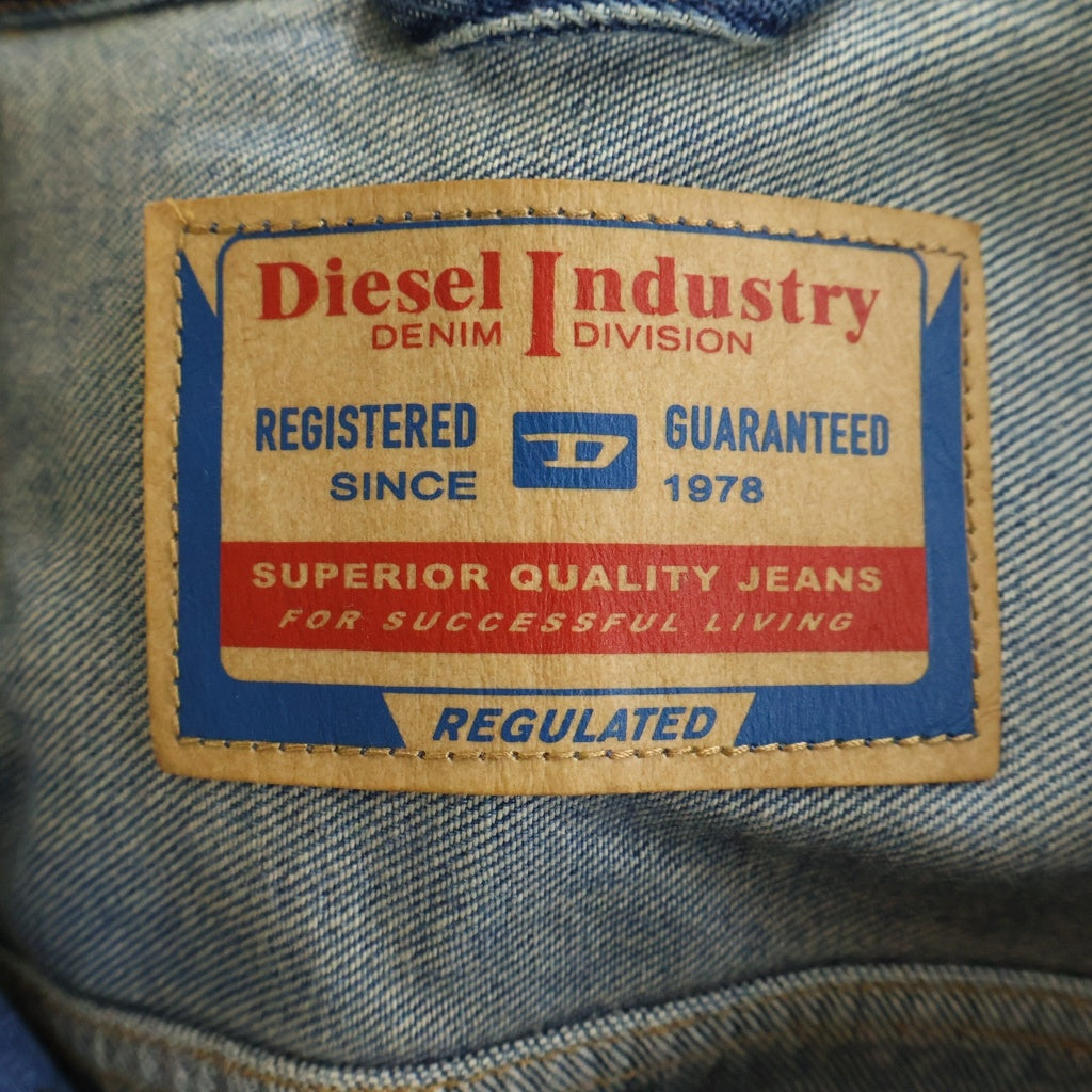 DIESEL(ディーゼル) D-BARCY ダメージ デニムトラッカージャケットインディゴ A14730