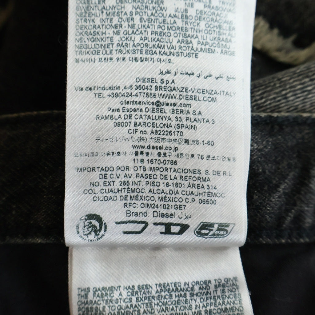 DIESEL(ディーゼル) ×THUG CLUB THUGPANT TROUSERS サグ クラブワイド デニムパンツ ブラック P01584