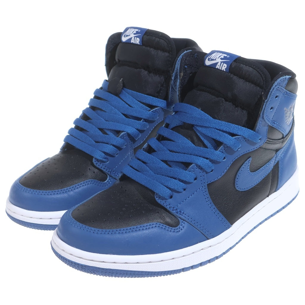 NIKE(ナイキ) AIR JORDAN1 RETRO HIGH OG 555088-404 エアジョーダン1 レトロ ハイカットスニーカー ブラック/ブルー US8.5/26.5cm