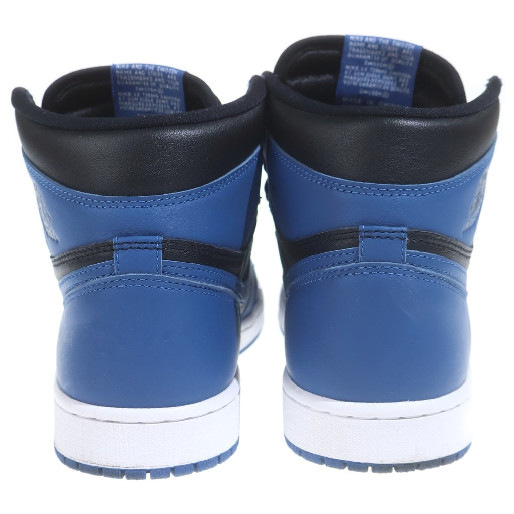 NIKE(ナイキ) AIR JORDAN1 RETRO HIGH OG 555088-404 エアジョーダン1 レトロ ハイカットスニーカー ブラック/ブルー US8.5/26.5cm