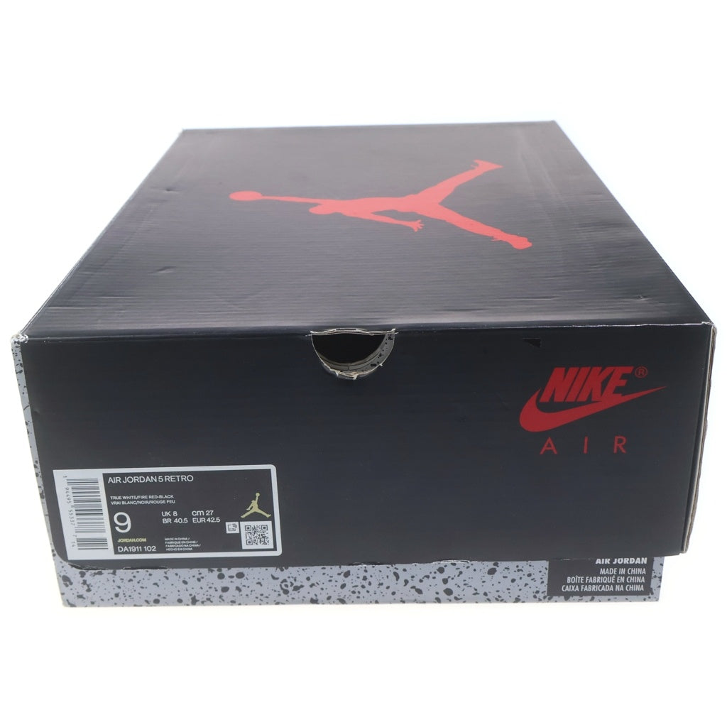 NIKE(ナイキ) AIR JORDAN1 RETRO FIRE RED DA1911-102 エアジョーダン1 レトロ ファイア レッド ハイカットスニーカー ホワイト/レッド US9/27cm