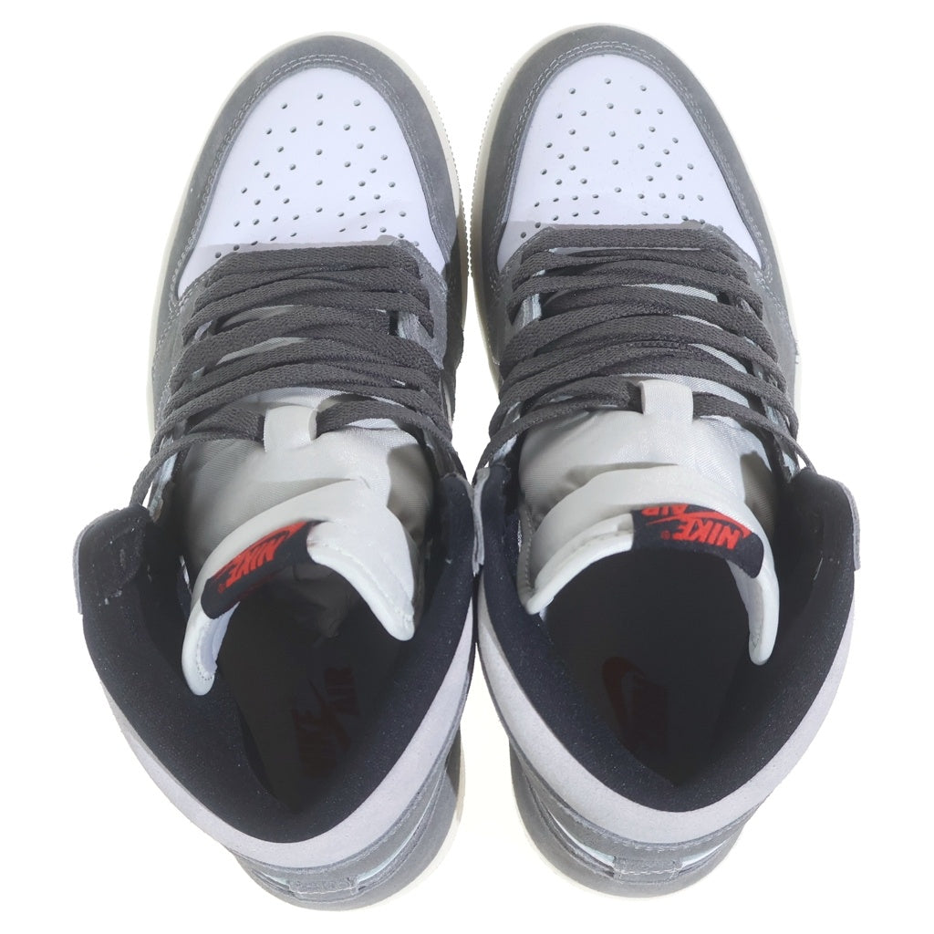 NIKE(ナイキ) AIR JORDAN1 RETRO HIGH OG DZ5485-051 エアジョーダン1 レトロ ハイカットスニーカー ホワイト/グレー US9/27cm