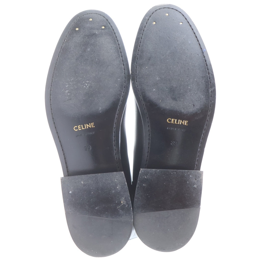 CELINE(セリーヌ) トリオンフロゴプリント ロング アンクルブーツ ブラック レディース