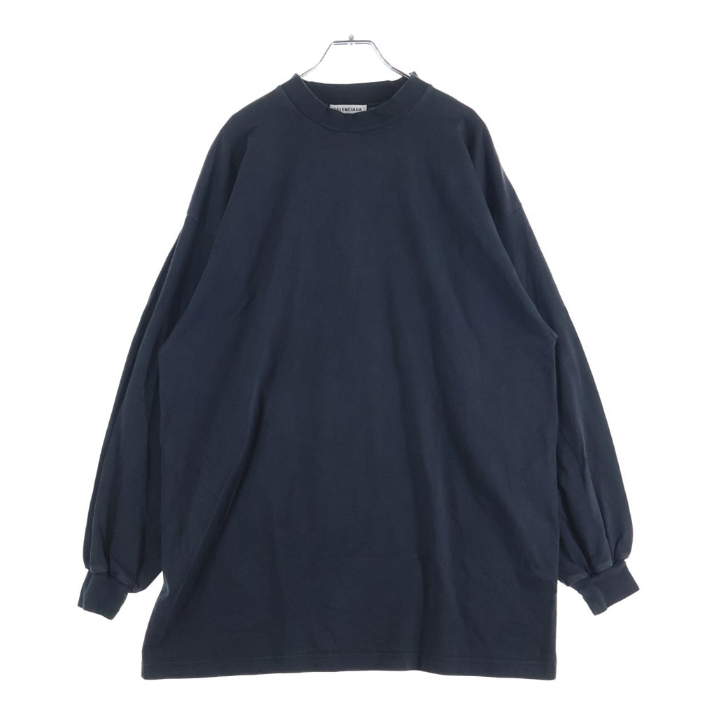 BALENCIAGA(バレンシアガ) バックロゴ ロングスリーブ 長袖Tシャツカットソー ブラック 693950