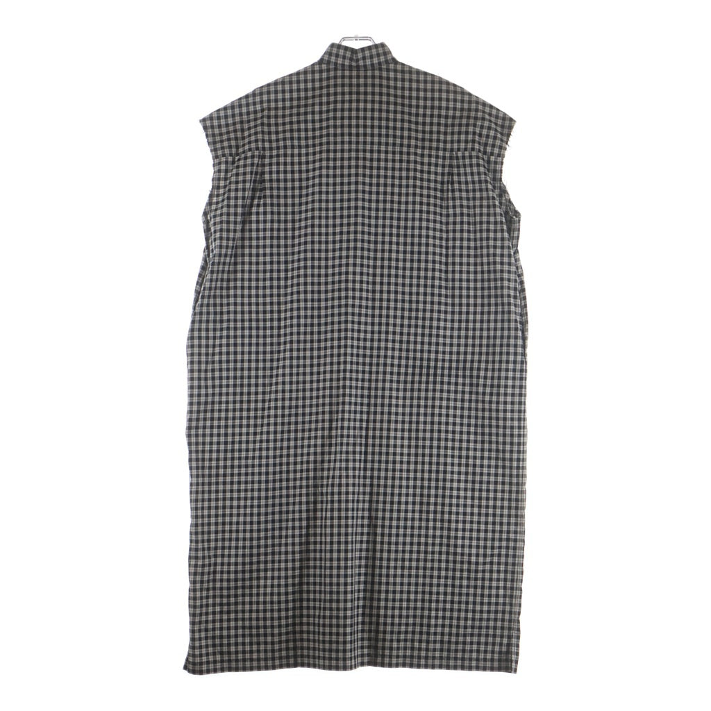BALENCIAGA(バレンシアガ) チェック柄 ノースリーブ ワンピース ブラック/ホワイト 576677 レディース