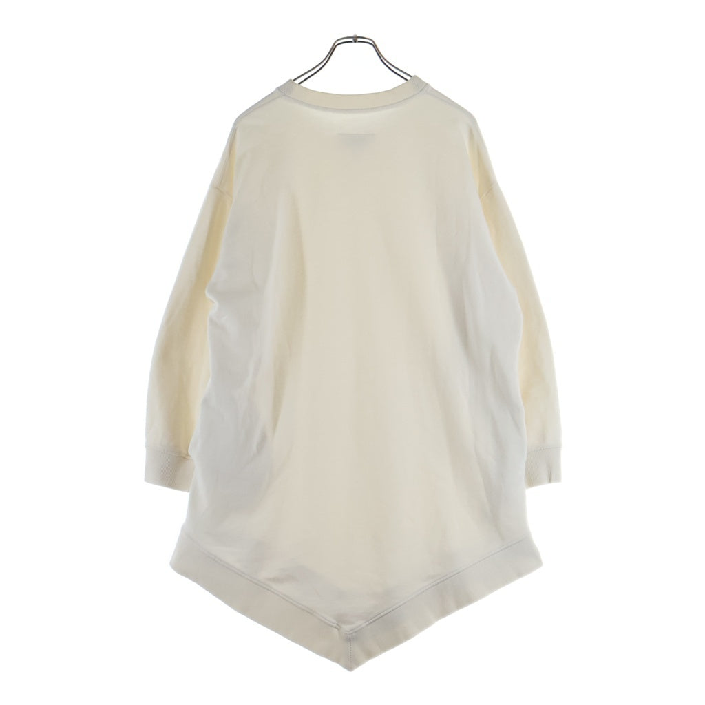 MM6 Maison Margiela(エムエムシックスメゾンマルジェラ) オーバーサイズ クルーネック スウェット ワンピース ホワイト S52CT0396 S25328 レディース