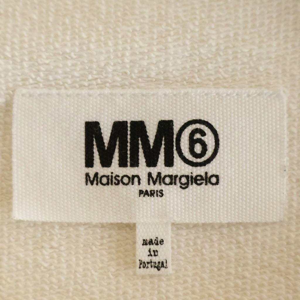 MM6 Maison Margiela(エムエムシックスメゾンマルジェラ) オーバーサイズ クルーネック スウェット ワンピース ホワイト S52CT0396 S25328 レディース