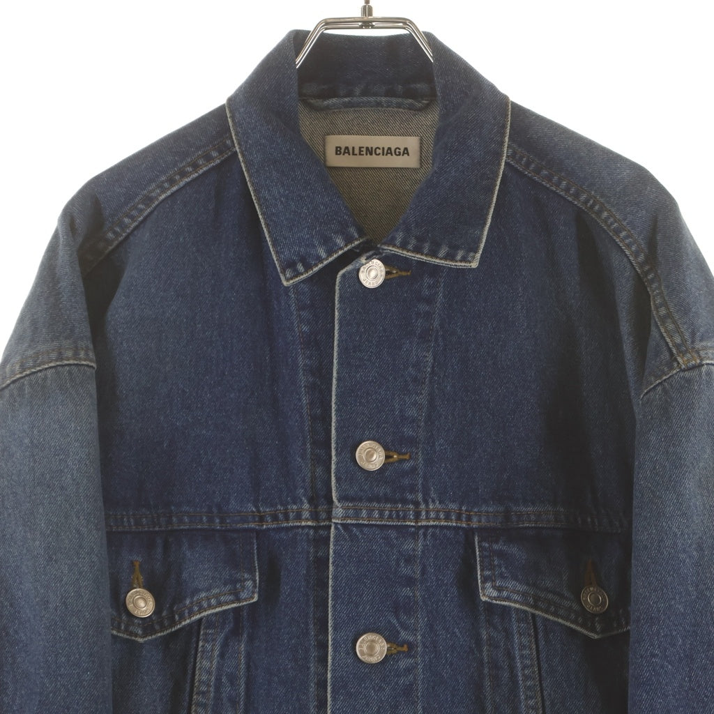 BALENCIAGA(バレンシアガ) ミディアム ウォッシュ デニム ワンピース インディゴ 675232 レディース