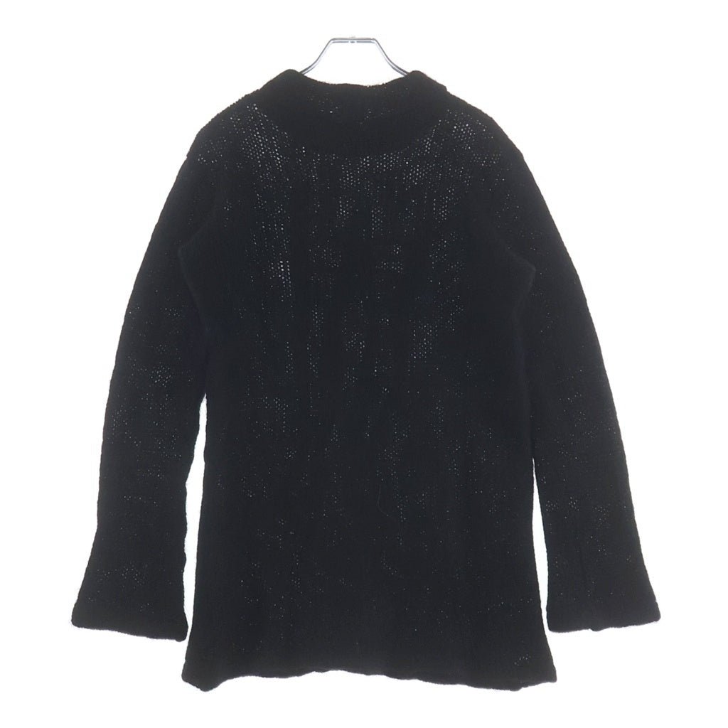 COMME des GARCONS(コムデギャルソン) フロントプリント モヘアニット セーター ブラック GT-040520 AD2000