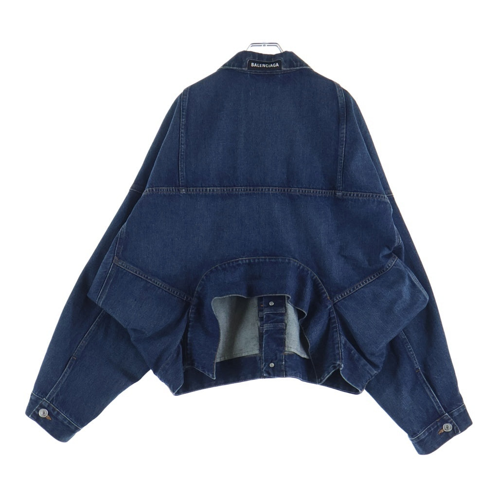 バレンシアガ Gジャン デニムジャケット アップサイドダウン 37 美品 BALENCIAGA(バレンシアガ) 22AW アップサイドダウン デニム トラッカー