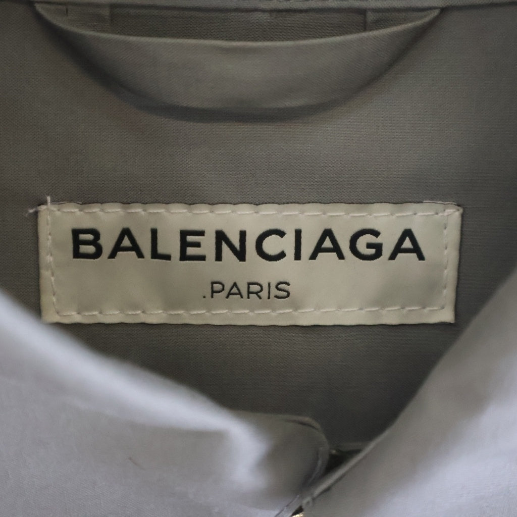 BALENCIAGA(バレンシアガ) チェーン装飾 ステンカラーコート グレー 457602 レディース