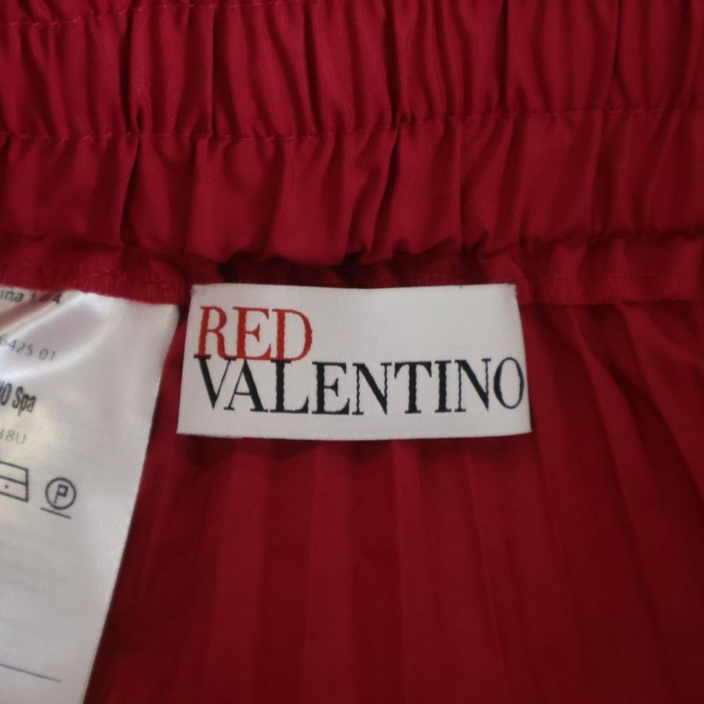 RED VALENTINO(レッド ヴァレンティノ) プリーツ ロングスカート レッド QR0RA36038U レディース