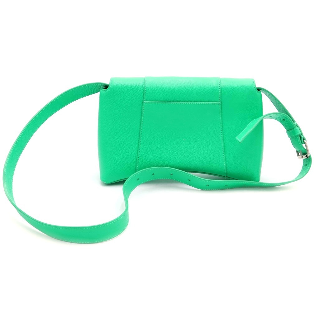 BALENCIAGA(バレンシアガ) ダウンタウン XS レザー ショルダーバッグ グリーン 671355 レディース