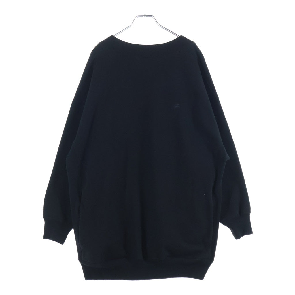 BALENCIAGA(バレンシアガ) 19AW Cristobal Sweatshirt BB刺繍 スウェット トレーナーブラック 601491