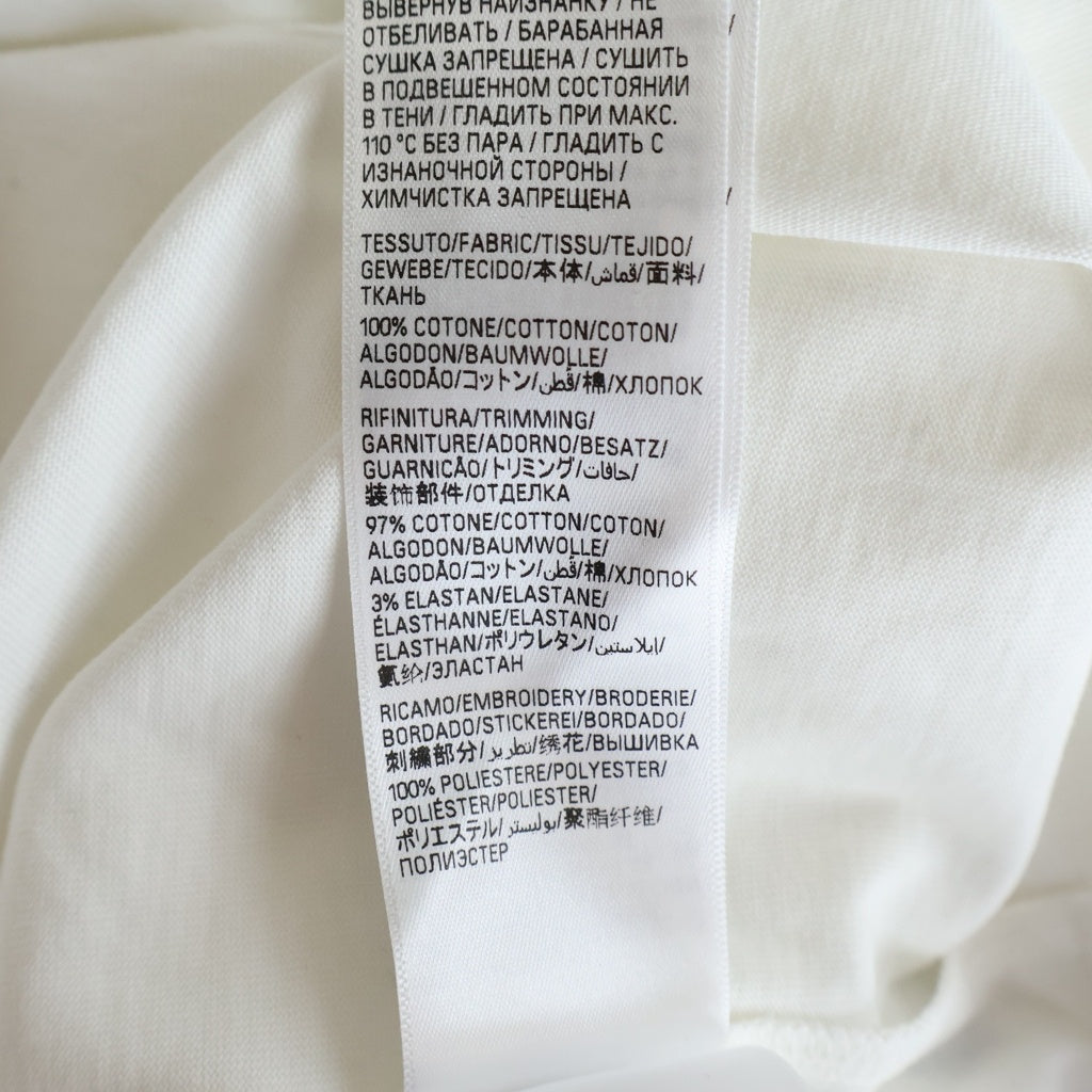 BALENCIAGA(バレンシアガ) 24SS ヴィンテージ ジャージー スポーツアイコン 半袖Tシャツカットソーホワイト 764235