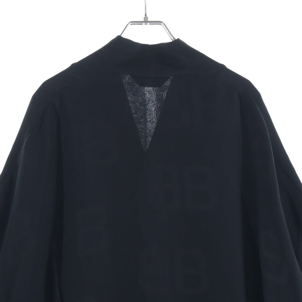 BALENCIAGA(バレンシアガ) 23SS ロゴ総柄 アシンメトリー シャツ
