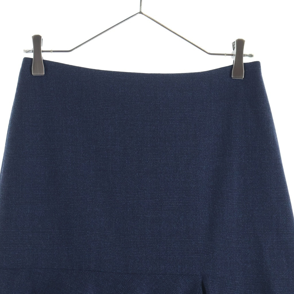 BALENCIAGA(バレンシアガ) ウール アシンメトリー スカート ネイビー 518170 レディース