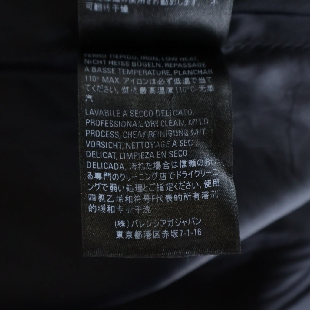 BALENCIAGA(バレンシアガ) ウール アシンメトリー スカート ネイビー 518170 レディース