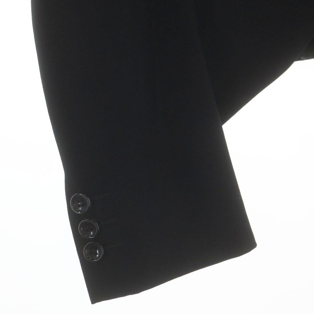 COMME des GARCONS(コムデギャルソン) ビニールラペル 1B ショート テーラードジャケット ブラック GP-J203 AD2005 レディース