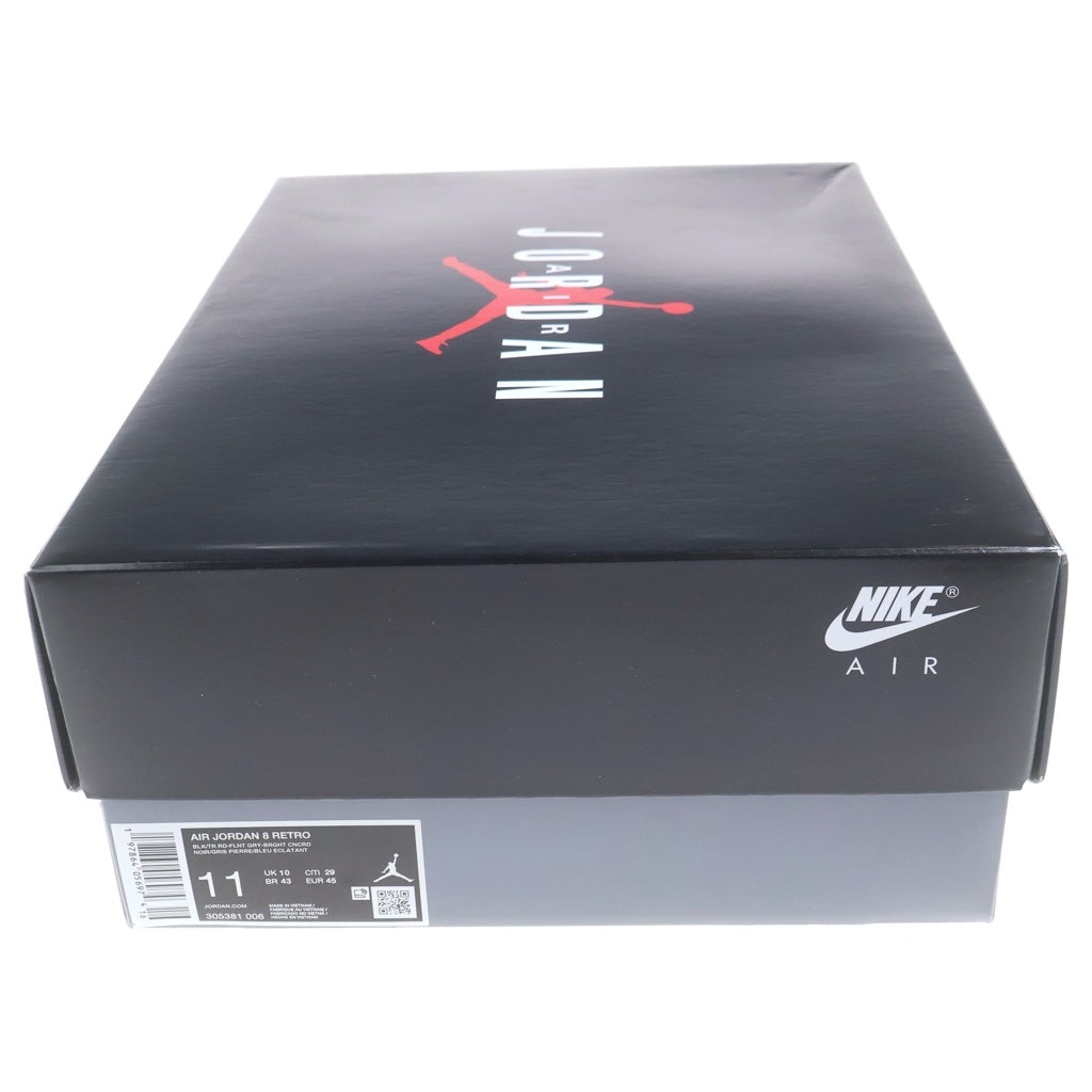 NIKE(ナイキ) AIR JORDAN8 RETRO AQUA 305381-006 エアジョーダン8 レトロ アクア ハイカットスニーカー マルチ US11/29cm