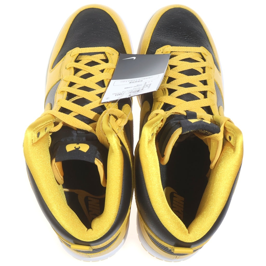 NIKE(ナイキ) ×WU-TANG CLAN DUNK HIGH RETRO PRM HJ4320-001 ウータンクランダンク レトロ プレミアム ハイカットスニーカー イエロー/ブラック US11/29cm