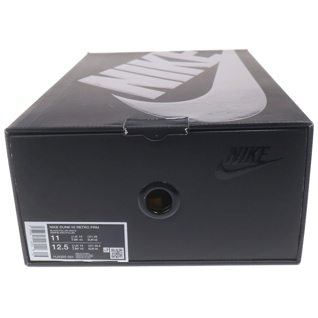 NIKE(ナイキ) ×WU-TANG CLAN DUNK HIGH RETRO PRM HJ4320-001 ウータンクランダンク レトロ プレミアム ハイカットスニーカー イエロー/ブラック US11/29cm