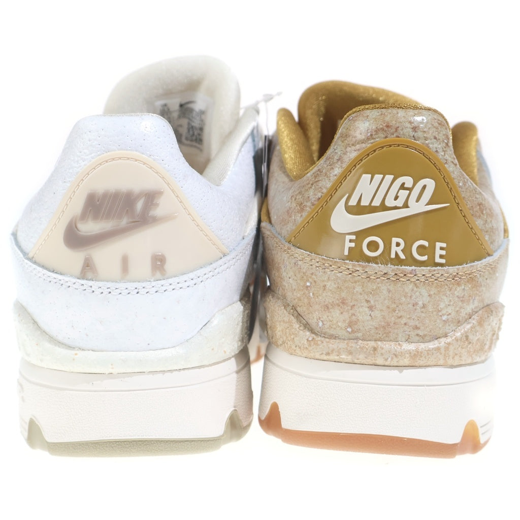 NIKE(ナイキ) ×NIGO AIR FORCE3 LOW SP NIGO HEEL LOGO HQ0261-201 二ゴー エアフォース3 ローカットスニーカー ホワイト/ベージュ US10.5/28.5cm