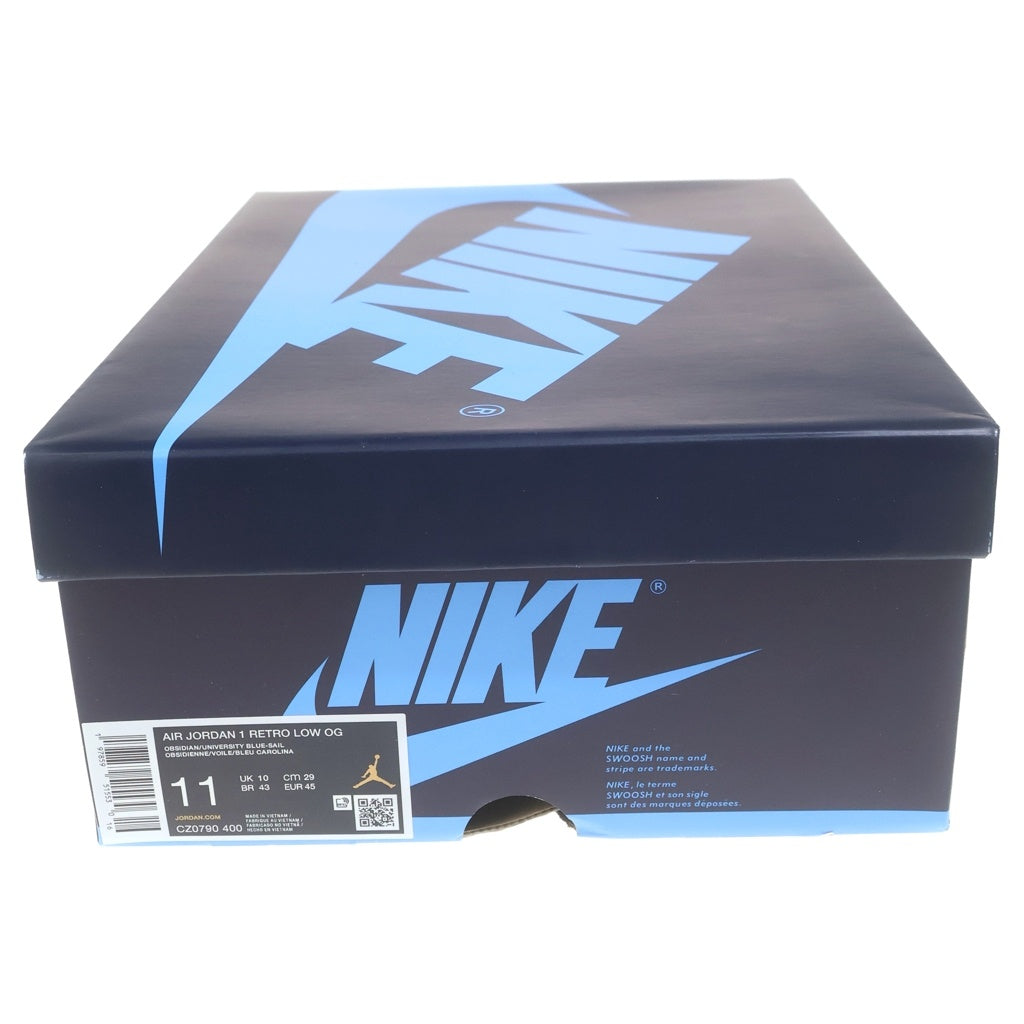 NIKE(ナイキ) AIR JORDAN1 RETRO LOW OG OBSIDIAN CZ0790-400 エアジョーダン1 レトロ オブシディアン ローカットスニーカー ブルー/ホワイト US11/29cm