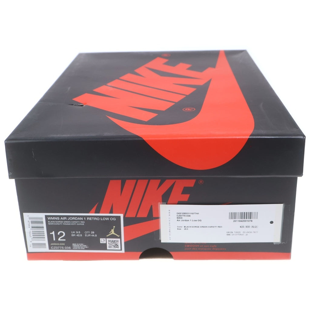 NIKE(ナイキ) WMNS AIR JORDAN1 RETRO LOW OG CZ0775-036 ウィメンズ エアジョーダン1 レトロ ローカットスニーカー マルチ US12/29cm レディース
