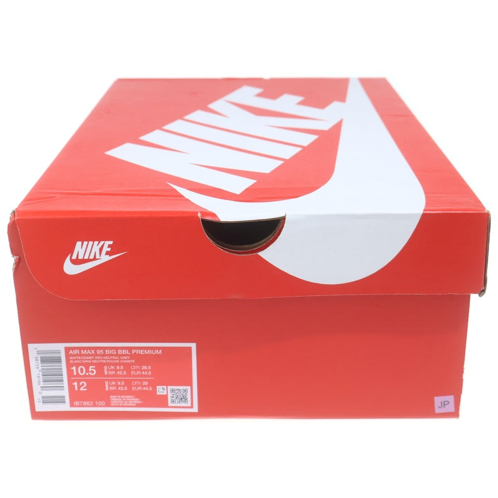 NIKE(ナイキ) AIR MAX95 OG BIG BUBBLE PRM COMET IB7862-100 エアマックス95 ビッグバブル コメット ローカットスニーカー レッド/ホワイト US10.5/28.5cm