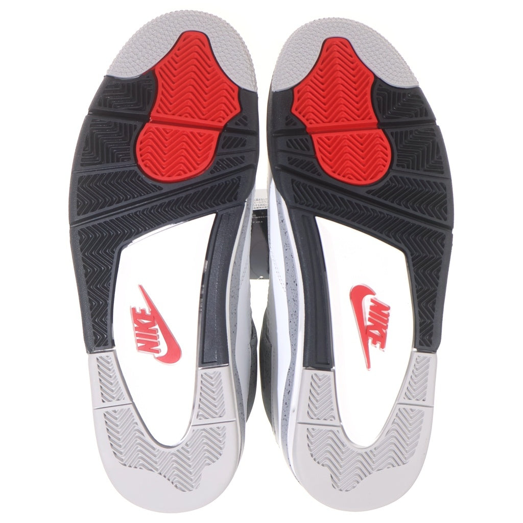 NIKE(ナイキ) AIR JORDAN4 RETRO WHITE CEMENT FV5029-100 エアジョーダン4 レトロ ホワイトセメント ハイカットスニーカー ホワイト US11/29cm