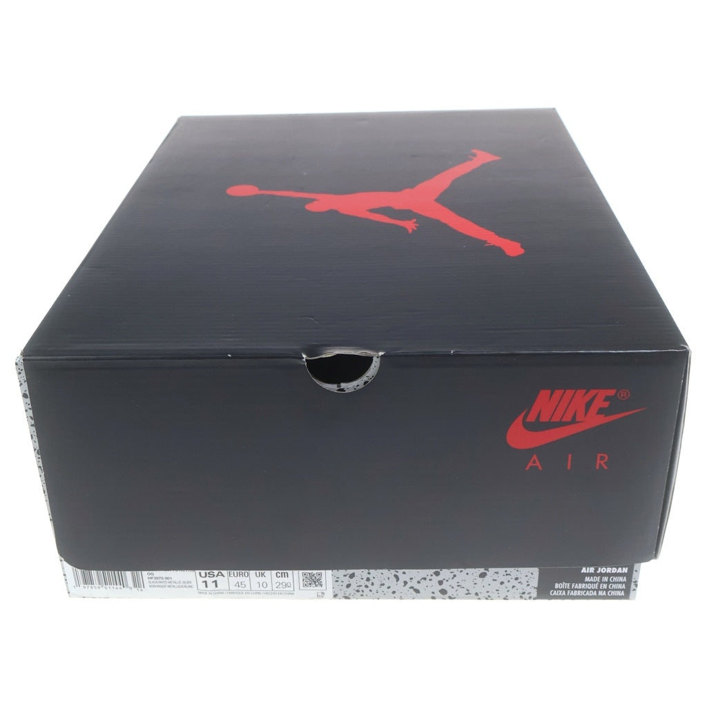 NIKE(ナイキ) AIR JORDAN5 RETRO OG BALACK METALLIC REIMAGINED エアジョーダン5 レトロ ブラックメタリック リイマジンド ローカットスニーカー US11/29cm HF3975-001