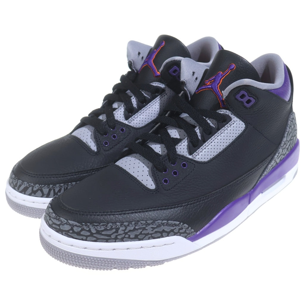 NIKE(ナイキ) AIR JORDAN3 RETRO CT8532-050 エアジョーダン3 レトロ ハイカットスニーカー パープル/ブラック US11/29cm