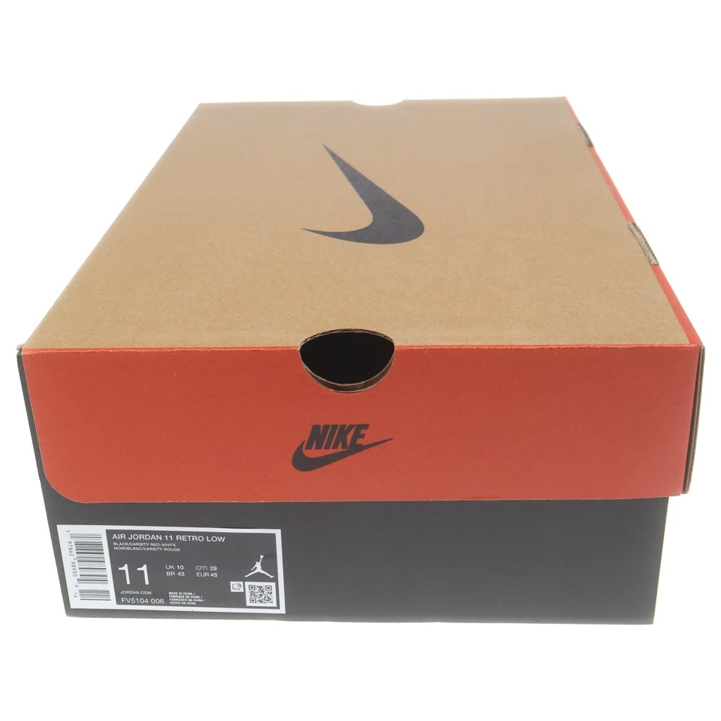 NIKE(ナイキ) AIR JORDAN11 RETRO LOW BRED FV5104-006 エアジョーダン11 レトロ ブレッド ローカットスニーカー ブラック US11/29cm