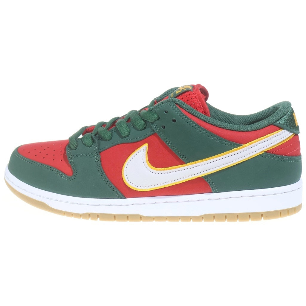 NIKE SB(ナイキエスビー) DUNK LOW PRM SEATTLE SUPERSONICS FZ1287-300 ダンク シアトルスーパーソニックス ローカットスニーカー グリーン/レッド US11/29cm