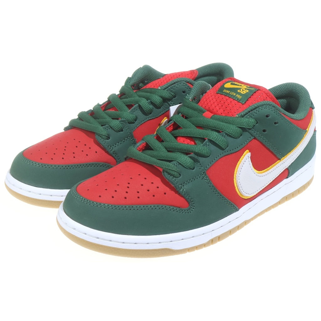 NIKE SB(ナイキエスビー) DUNK LOW PRM SEATTLE SUPERSONICS FZ1287-300 ダンク シアトルスーパーソニックス ローカットスニーカー グリーン/レッド US11/29cm