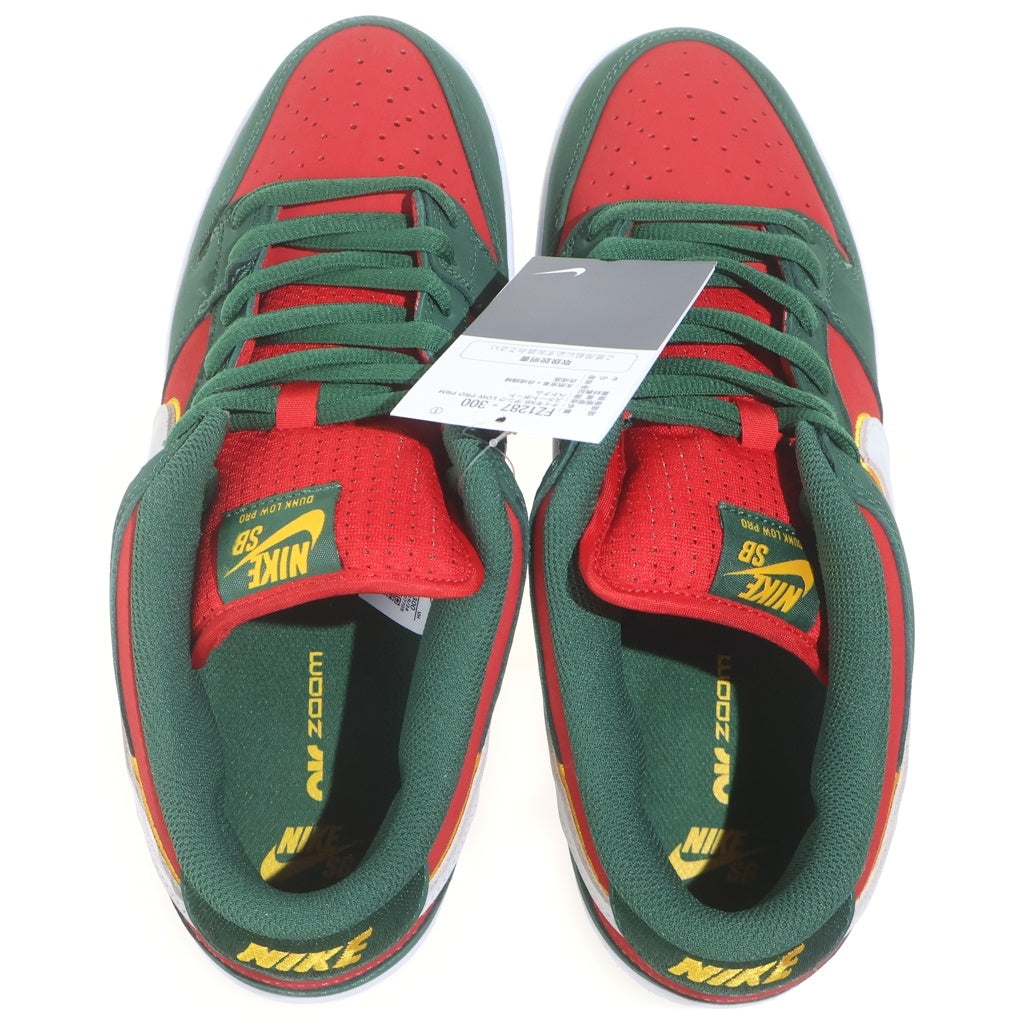 NIKE SB(ナイキエスビー) DUNK LOW PRM SEATTLE SUPERSONICS FZ1287-300 ダンク シアトルスーパーソニックス ローカットスニーカー グリーン/レッド US11/29cm